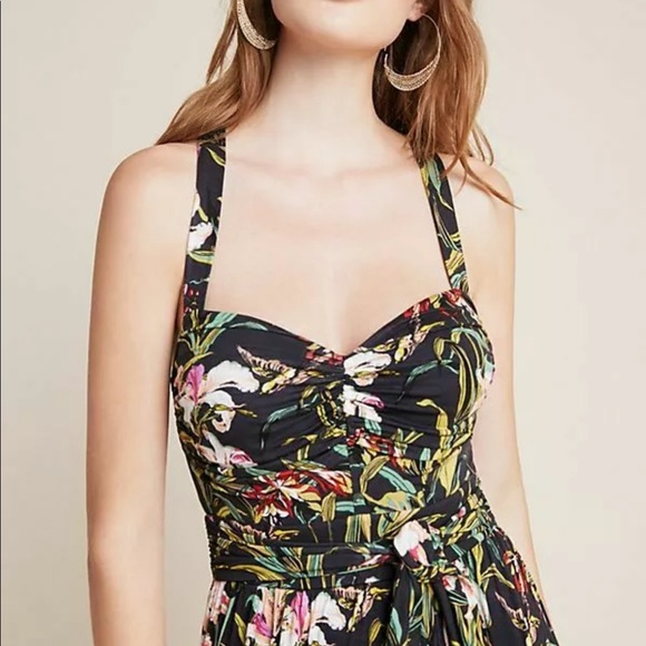 Anthropologie Gabriela ruffle maxi dress med new - Picture 5 of 8